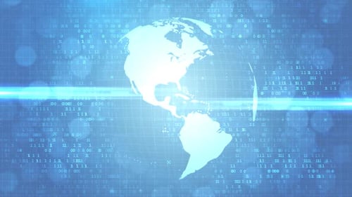 Communication technology global world network.