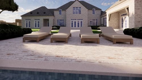 Luxury Modern House Exterior Walkthrough 3D Animation