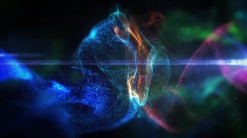 abstrakte Partikel-Hintergrundanimation