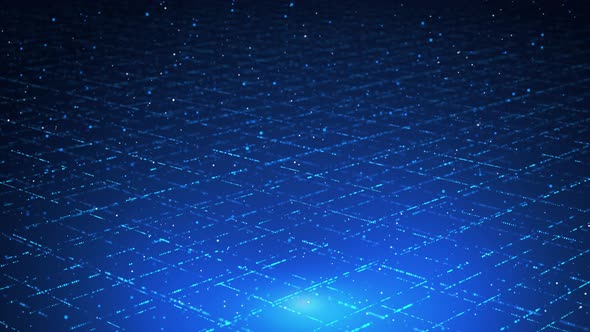 Digital Data Stream Wireframe Futuristic Big Data Flowing Abstract ...