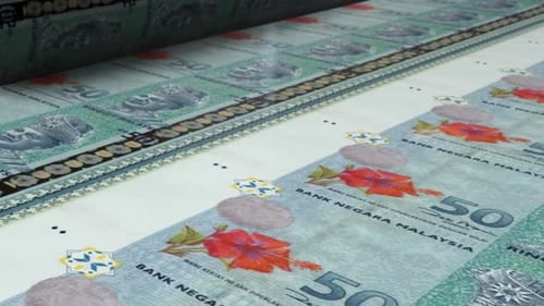 Industrial Printing of Malaysian 50 Ringgit Banknotes