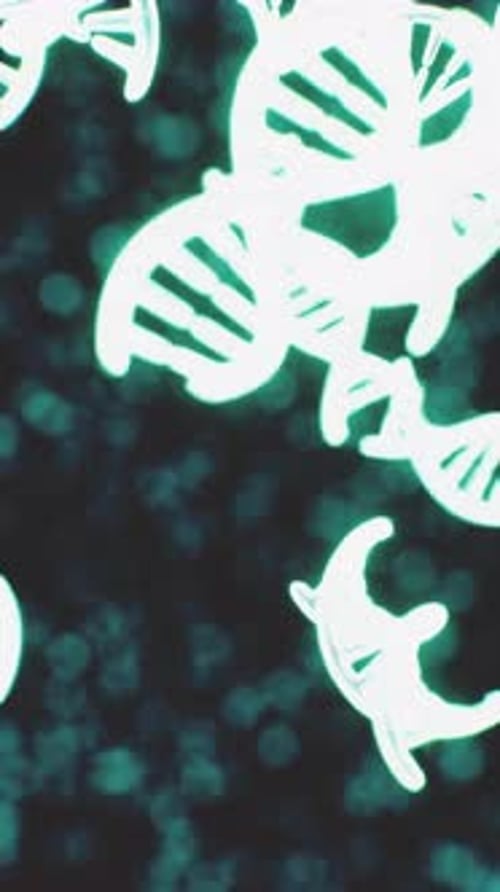 DNA Gene Helix Spiral Molecule Structure