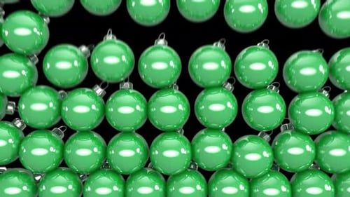 Christmas Balls Unveil Transition Green