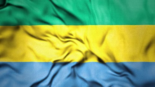 Bandeira de país realista do Gabão