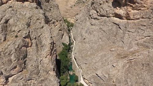 Aerial View Of Grand Canyon And River