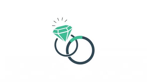 Animated Engagement Ring Icon Reveal