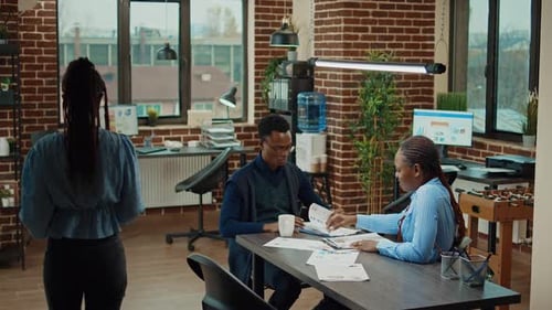 Office Workers Planning Business Vision