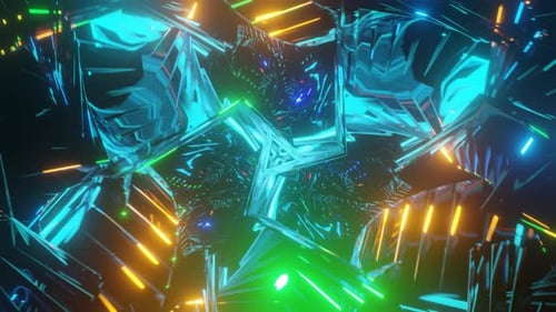 Pulsating Surreal Futuristic Psychedelic Hypnotic VJ Seamless Loop