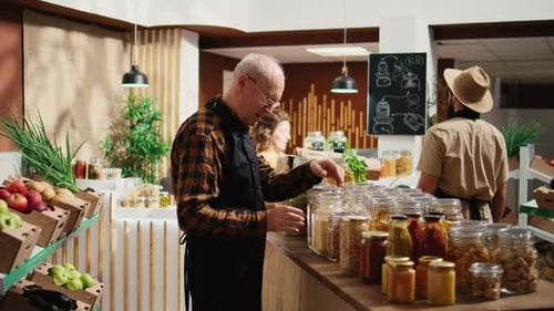 Old Employee Restocks Local Store