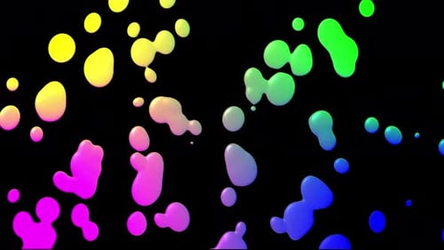 Vibrant Fluid Morphing Shapes Abstract Background Animation
