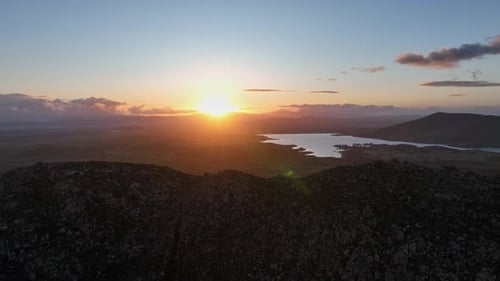 Vista aérea rural de California