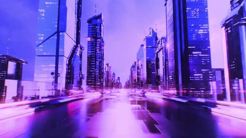 Cityscape conduit de nuit