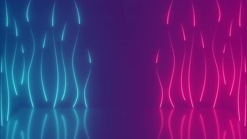 Modern Glowing Neon Lights Loop Background Wallpaper