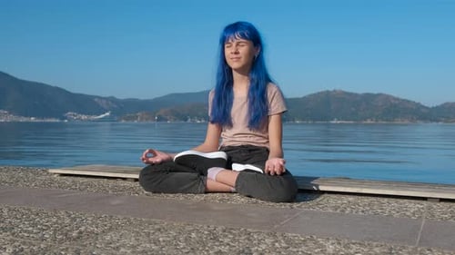 Practice Yoga on Sea Walkway