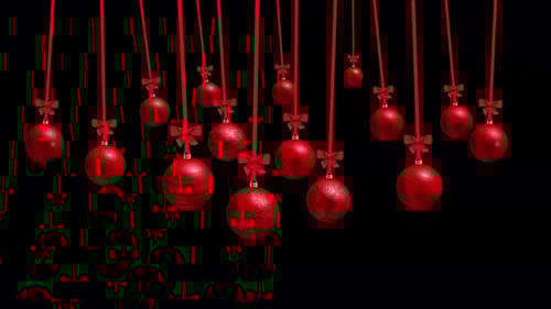 Red Balls Alpha Channel 4K