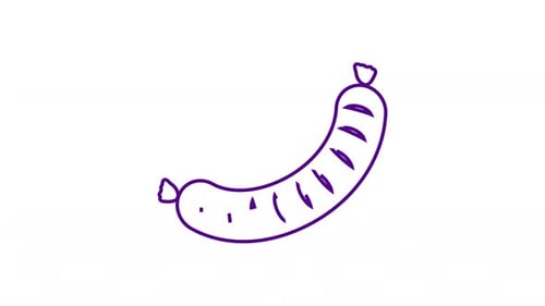 Animiertes Wurstsymbol