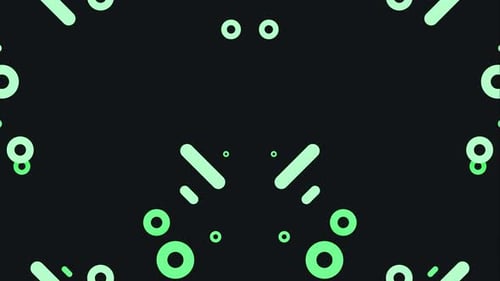 Minimalist Glowing Green Geometric Line Background