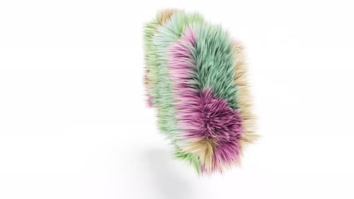 404 Fail Hair Fur Text on White Bg Able to Loop Endless