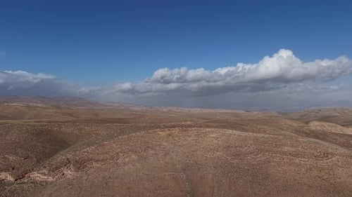Vast Desert Landscape in Maale Hagit, Israel