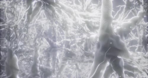 Exploring the Intricate Beauty of a Neural Network in a Surreal Environment