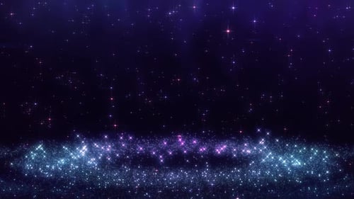 Luxurious glowing sparkling dust glittering dust particles