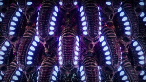 Biomechanical Skull VJ Loop