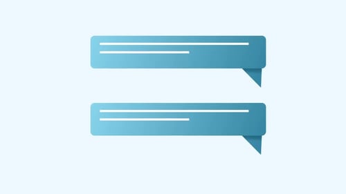 Modern Speech Bubble Text Typing Animation