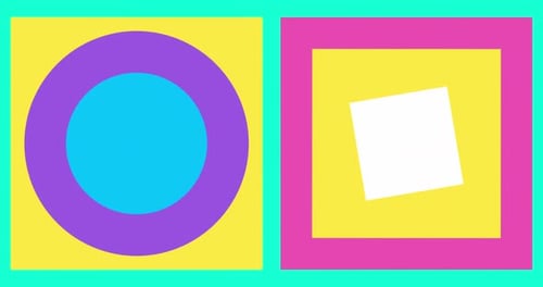 Boucle géométrique, fond abstrait, motif géométrique animé moderne ou résolution d'arrière-plan