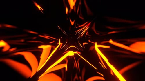 Red And Orange Spectacular Abstract Transforming Glow Background Vj Loop In 4K