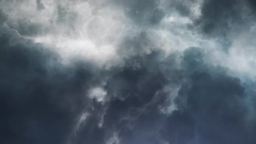 thunderstorms, Cumulonimbus cloud formations 4k