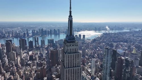 Empire State Building At Manhattan In New York United States.