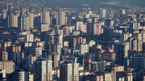 Istanbul Urban Landscape View of a Bustling City Skyline