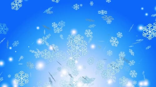 Snowflake Background Blue