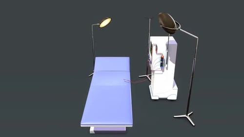Modern dialysis machine and medical bed