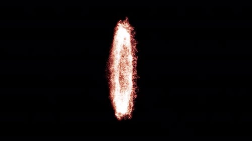 Fiery Vertical Particle Reveal Animation
