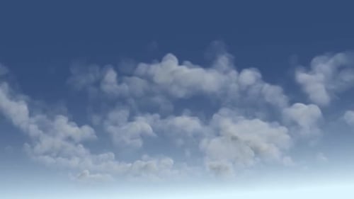 Sich schnell bewegende Wolkenformationen, dunstiger blauer Sommerhimmelhintergrund. Endloses Looping
.