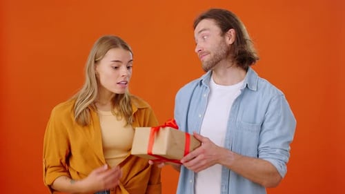 Loving Man Surprises Woman with Gift for Birthday