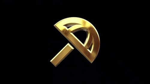 Golden 3D Abstract Logo Reveal Animation