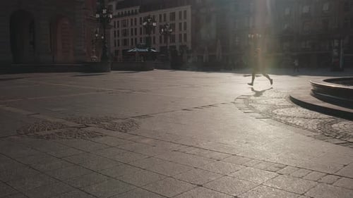 Runner in a City