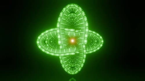 Abstract Spiral 4 K Vj Loop Hypnotic Motion Background Green