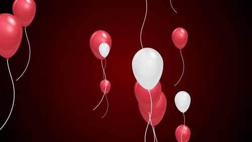 Black Friday Balloons Flying Background