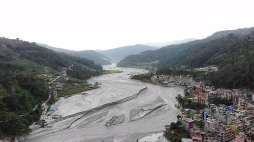 Floods and landslides occurred in Nepal