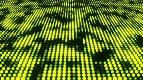 Light Green Abstract Neon Bokeh Background Vj Loop I 4K