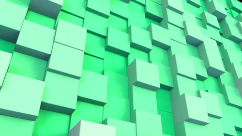 Würfel-Mosaikhintergrund Mint