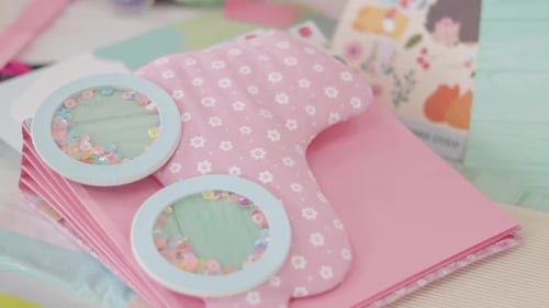 Crafting Supplies Close Up for Card Making