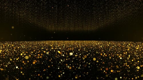 Gold Particle Background Loop