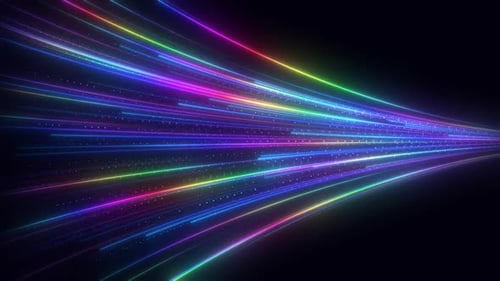 Vitesse de transfert de données Glowing Lines V3