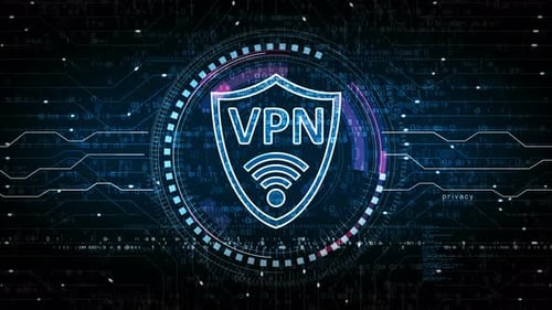 VPN virtual private network symbol loop digital concept