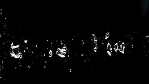 Luftblasenbewegung in Superzeitlupe unter Wasser