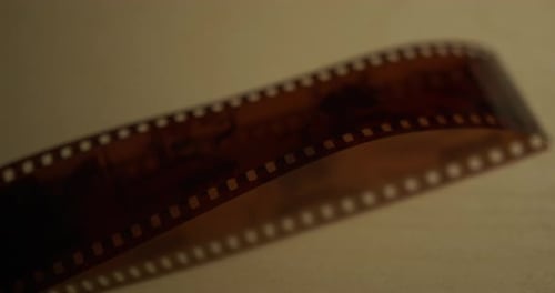 Close Up of a 35mm Film Strip